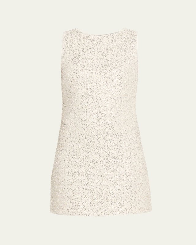 Cade Embellished Tweed Mini Dress